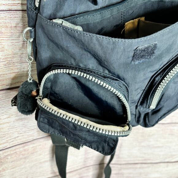 Kipling Navy Blue Small Lovebug Travel Daily Backpack Clean with Keychain - Picture 8 of 12